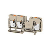 Weidmuller Feed-through terminal, push-in, d/beige, 57A, 10mm²